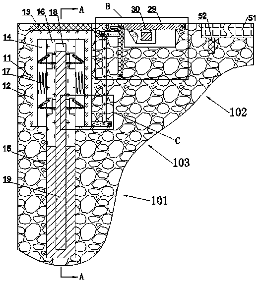 Overload intercepting road pile based on empty and heavy load sensor