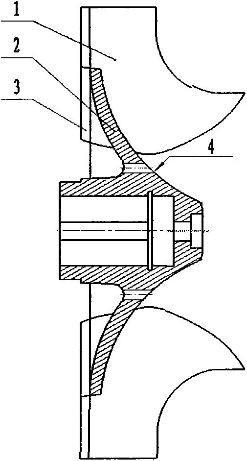 Centrifugal pump with greatly distorted blades