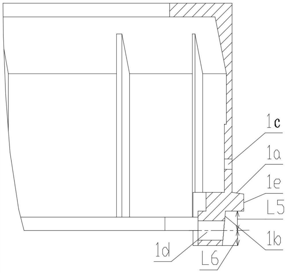 Clamping block type stage separation structure of aircraft