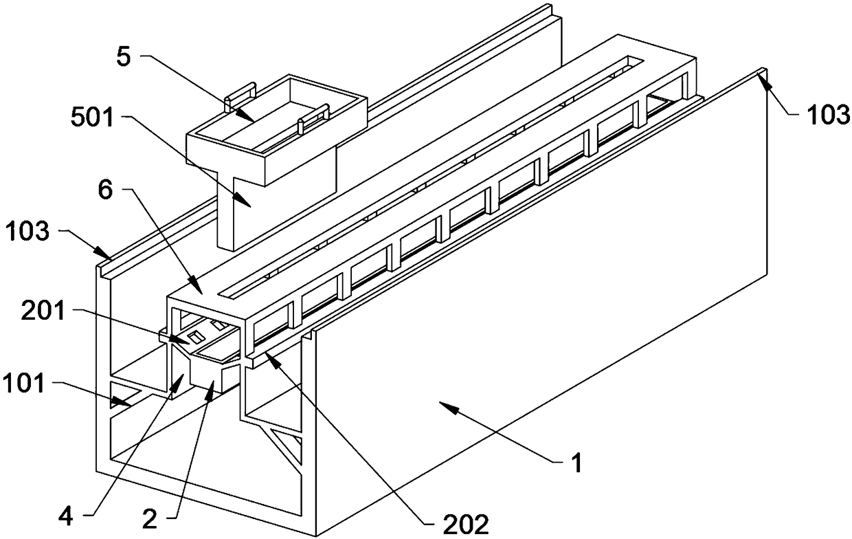 Multifunctional ecological channel applied to water conservancy project building slope