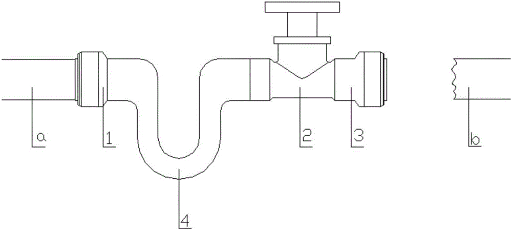 Pipe quick connection device and its realization method