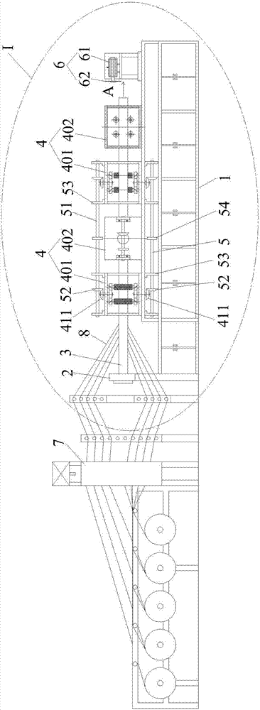 Linear square paper tube manufacturing equipment