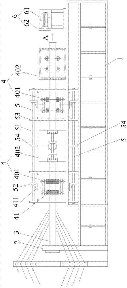 Linear square paper tube manufacturing equipment