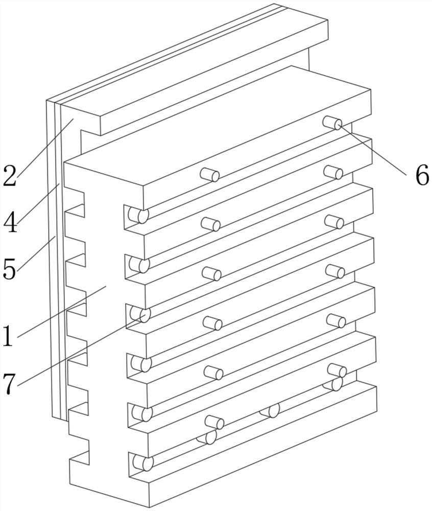 Building exterior wall sandwich thermal insulation and permeation prevention composite board