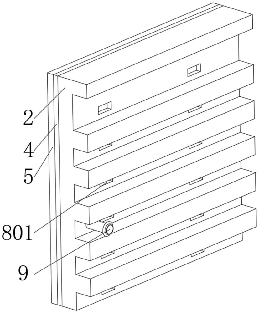 Building exterior wall sandwich thermal insulation and permeation prevention composite board