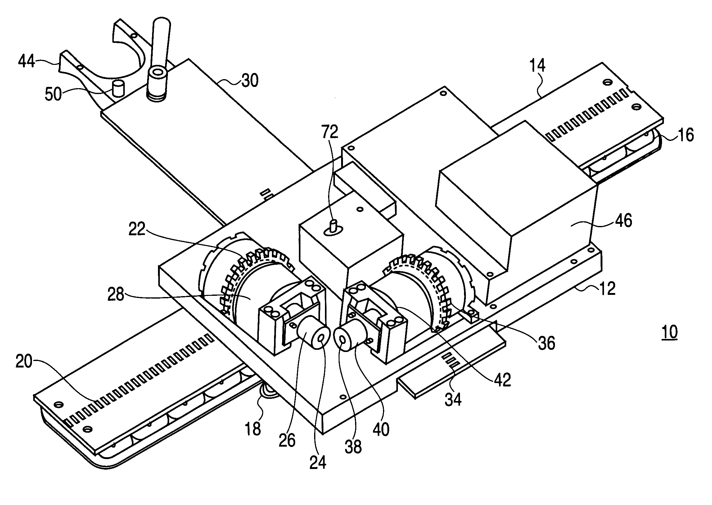 Automatic position-locking tool carrier apparatus and method