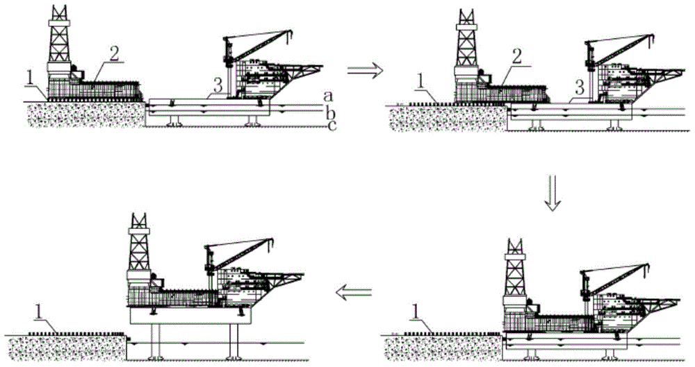 Integral jointing method of cantilever beam of self-elevating drilling platform
