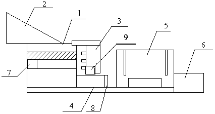 Robot pressure casting island automatic circulating device and process