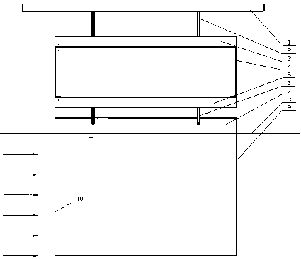 A flat plate resistance testing device for experiment