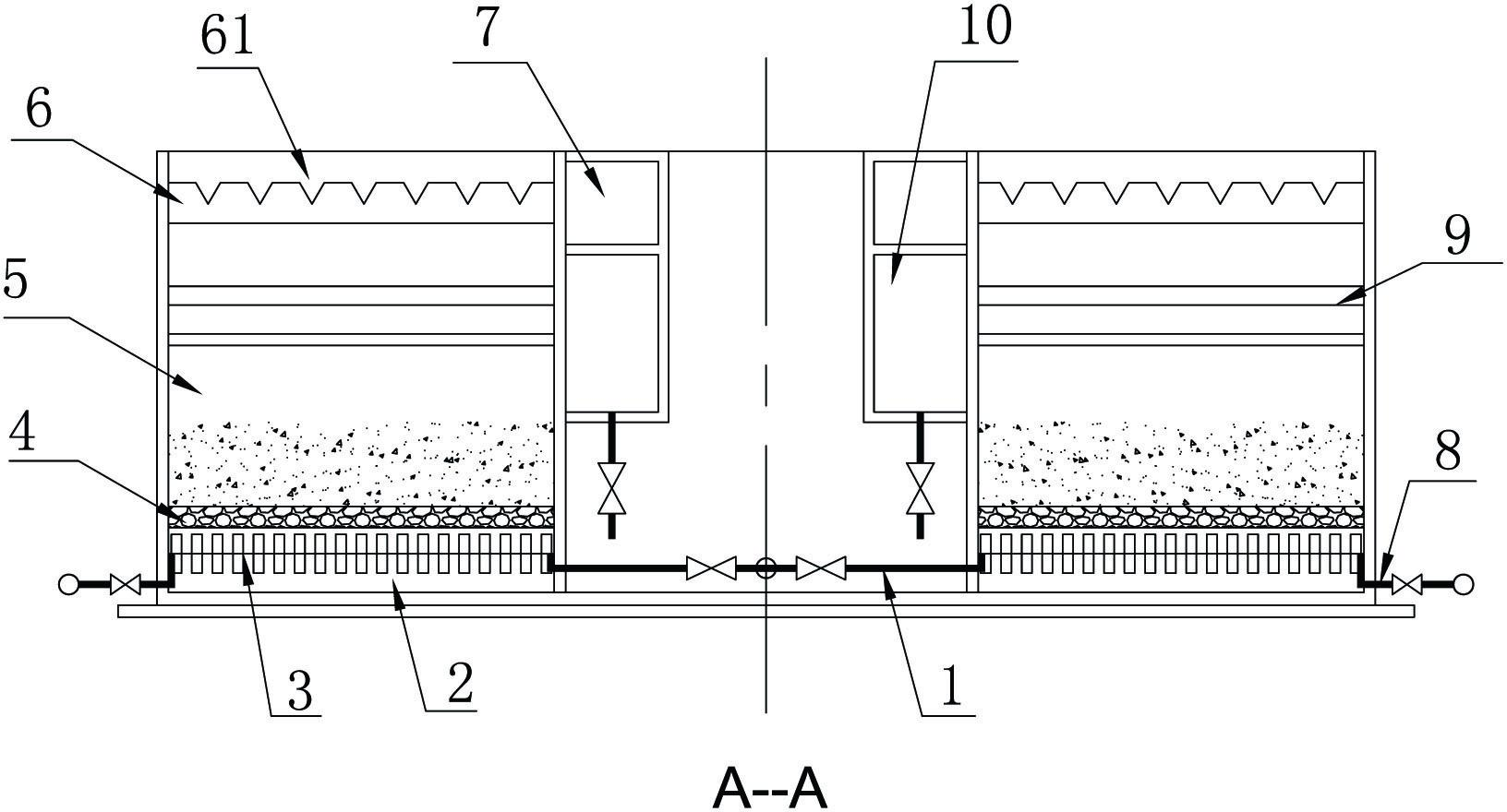 Homogeneous particle filter material reverse granularity rapid filter