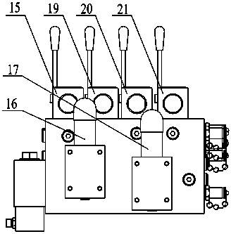 Hydraulic control system for manual steering hydraulic power tractor