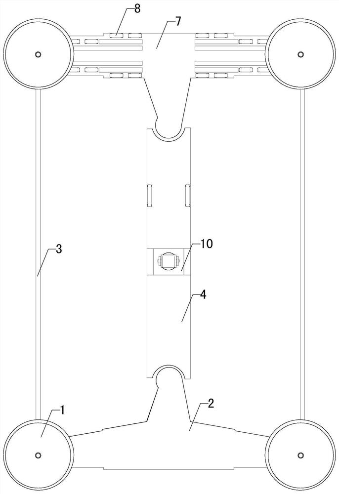 Convenient arc-shaped bridge frame threading tool