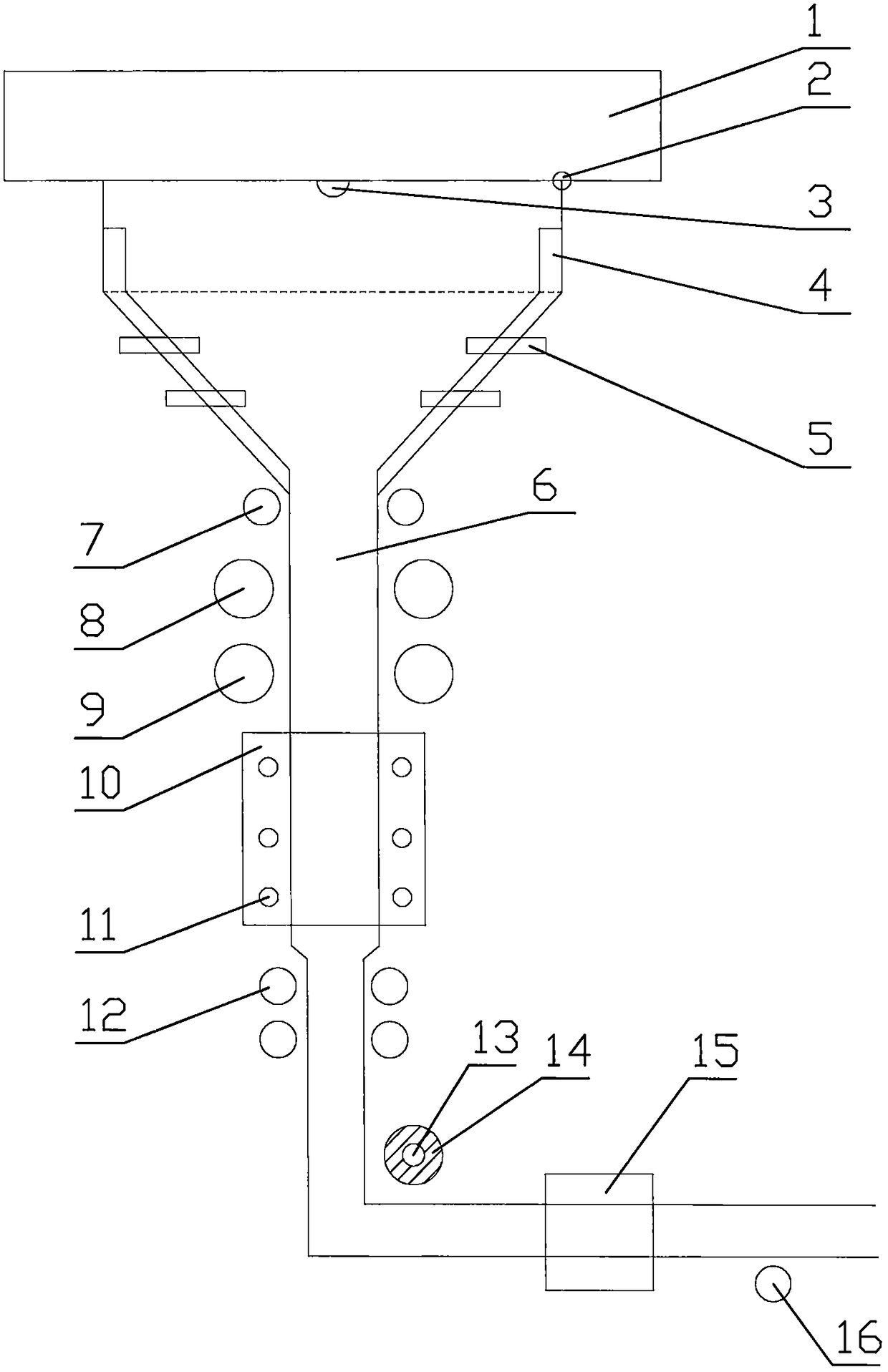 Equipment and method for preparing ultra-thin glass by utilizing glass fiber melting furnace discharge materials