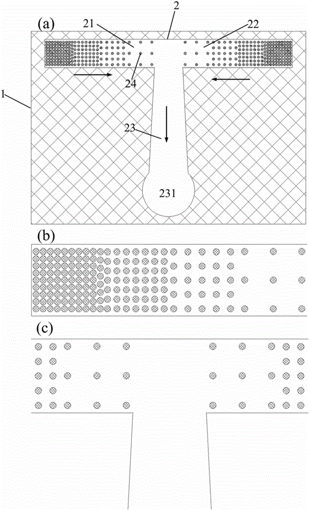 Microfluidic chip based on sers detection, preparation method and application thereof