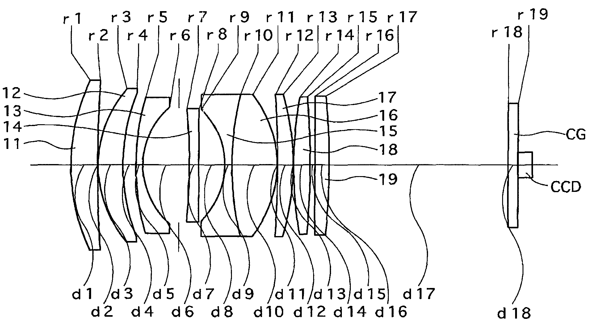 Photographic lens system and electronic imaging device using the same