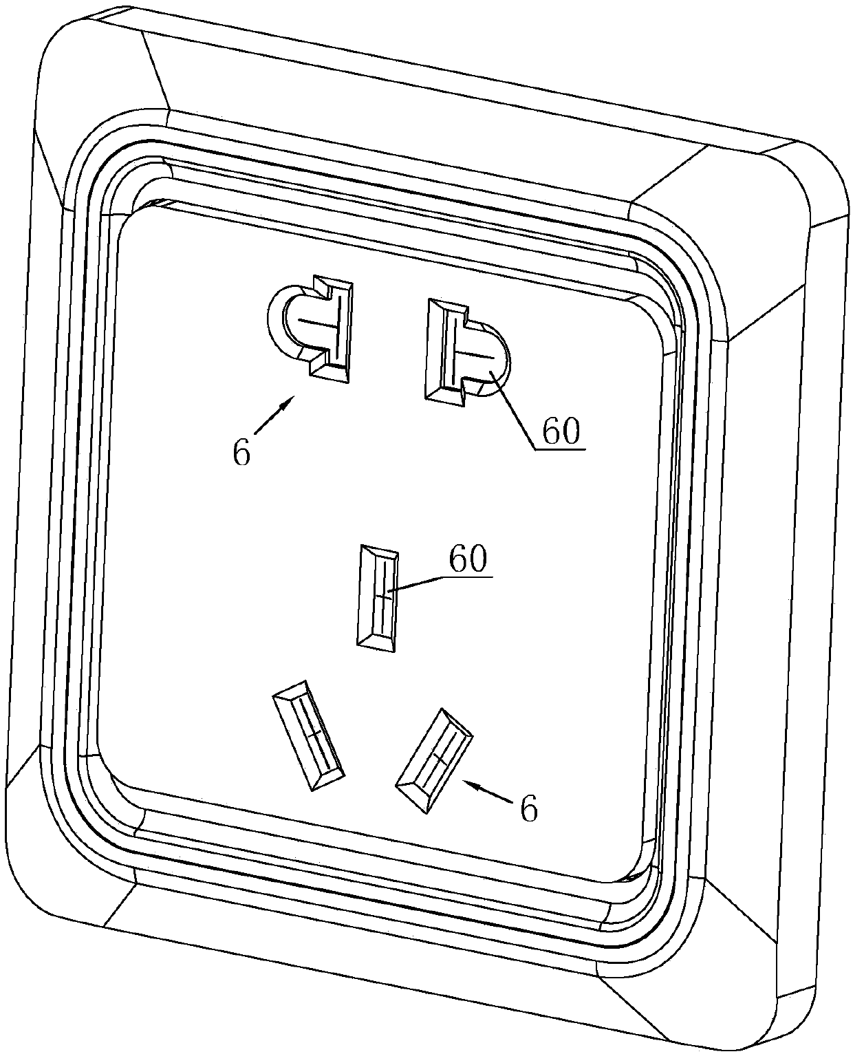 A moisture-proof safety socket