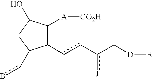 Cyclopentane heptan(ENE)OIC acid, 2-heteroarylalkenyl derivatives as therapeutic agents