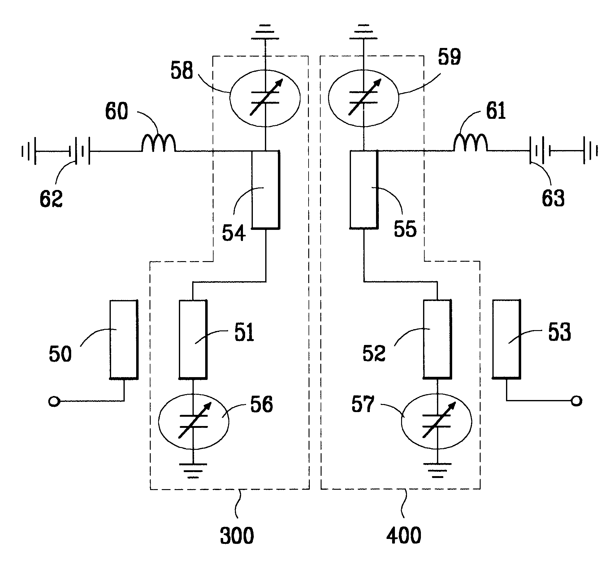Microwave tunable filter using microelectromechanical (MEMS) system