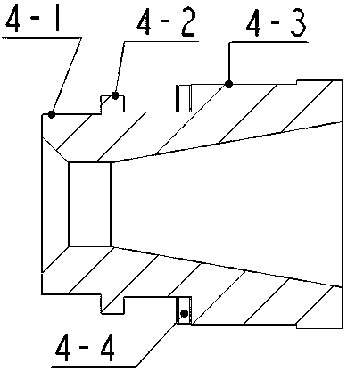 Connection sealing structure for nozzle assembly of solid rocket engine