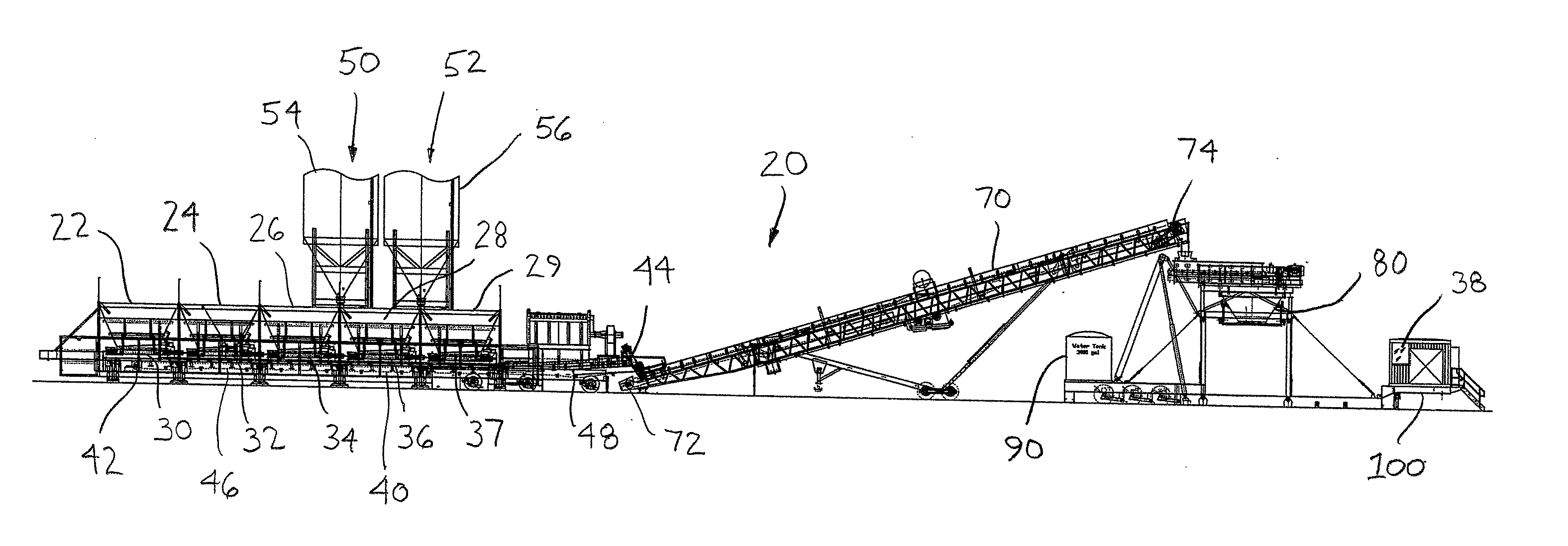 Apparatus and method for a concrete plant