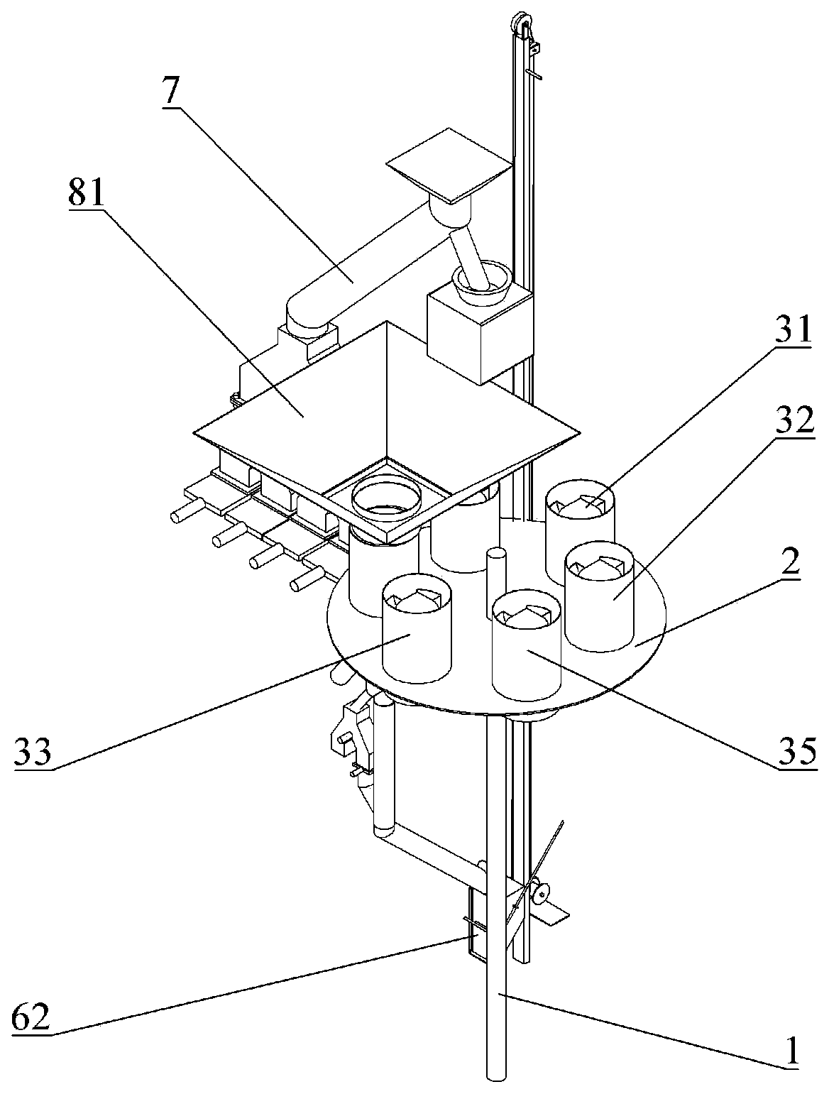 Material sample division device and method
