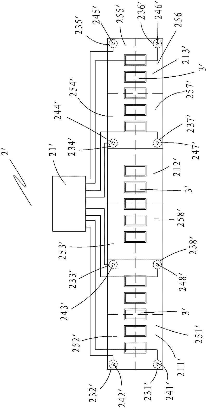 Calibration device of large weighing apparatus