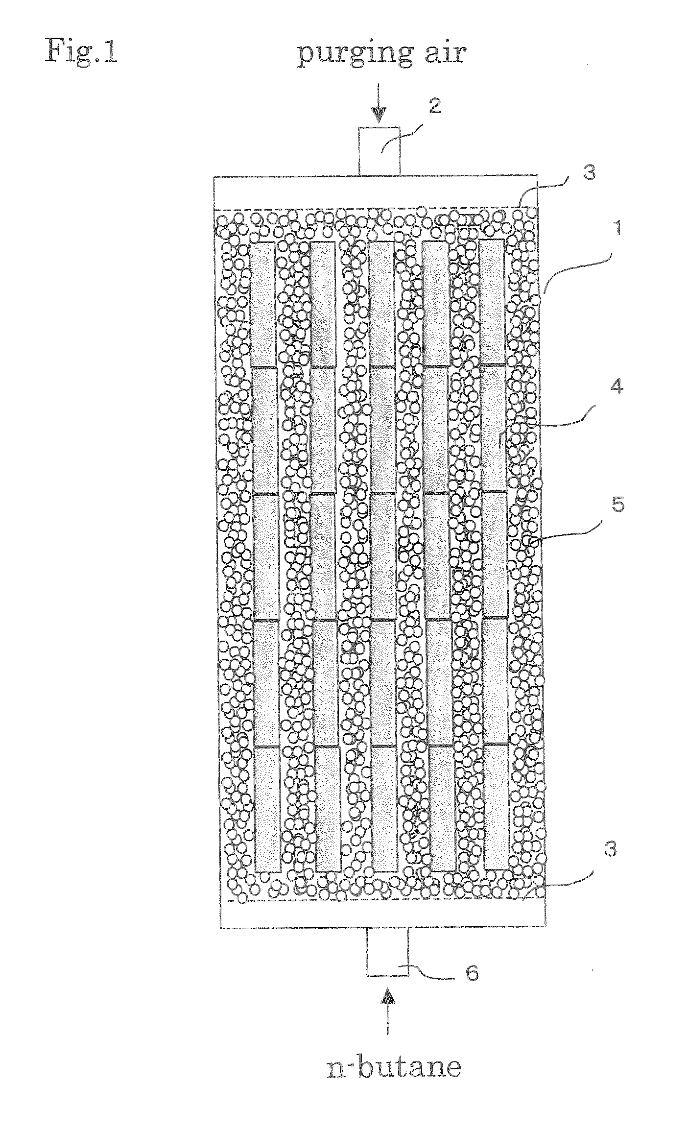 Evaporated fuel gas adsorbent, evaporated fuel gas trapping apparatus, active carbon and process producing the same