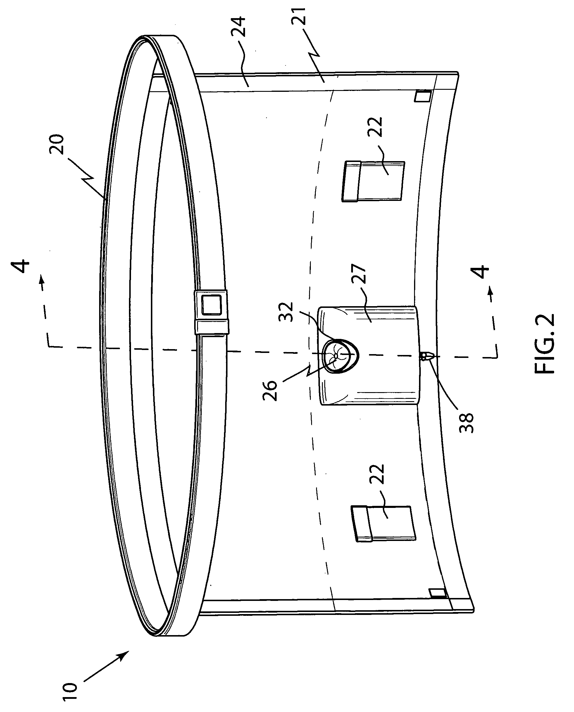 Male apron for receiving and storing excreted body fluids and associated method