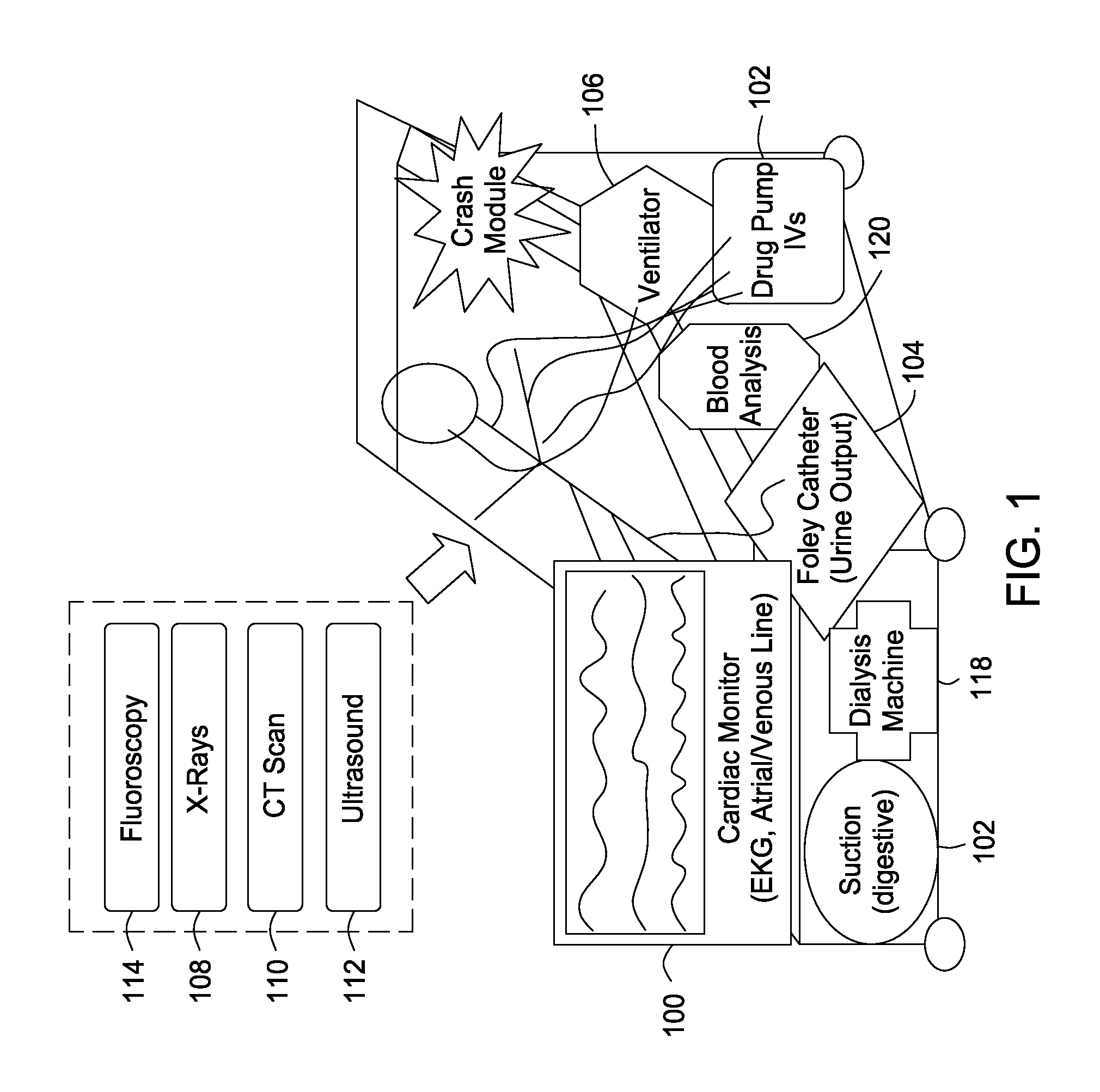 Integrated patient bed system