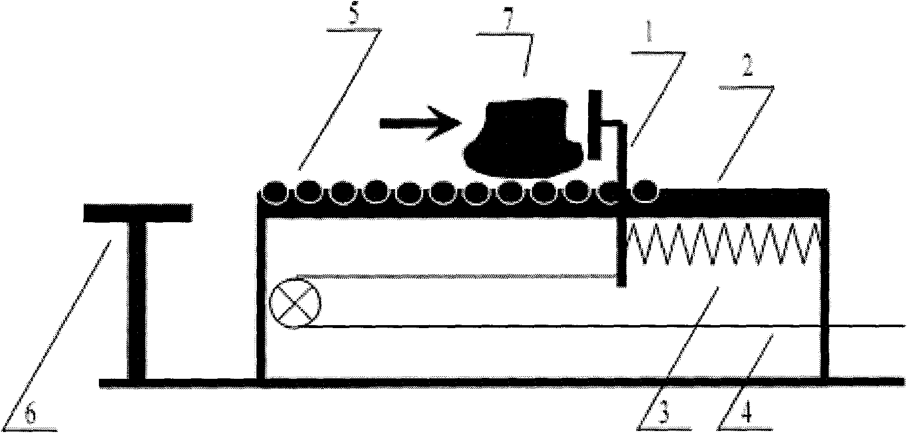 Locomotive accelerator pedal device