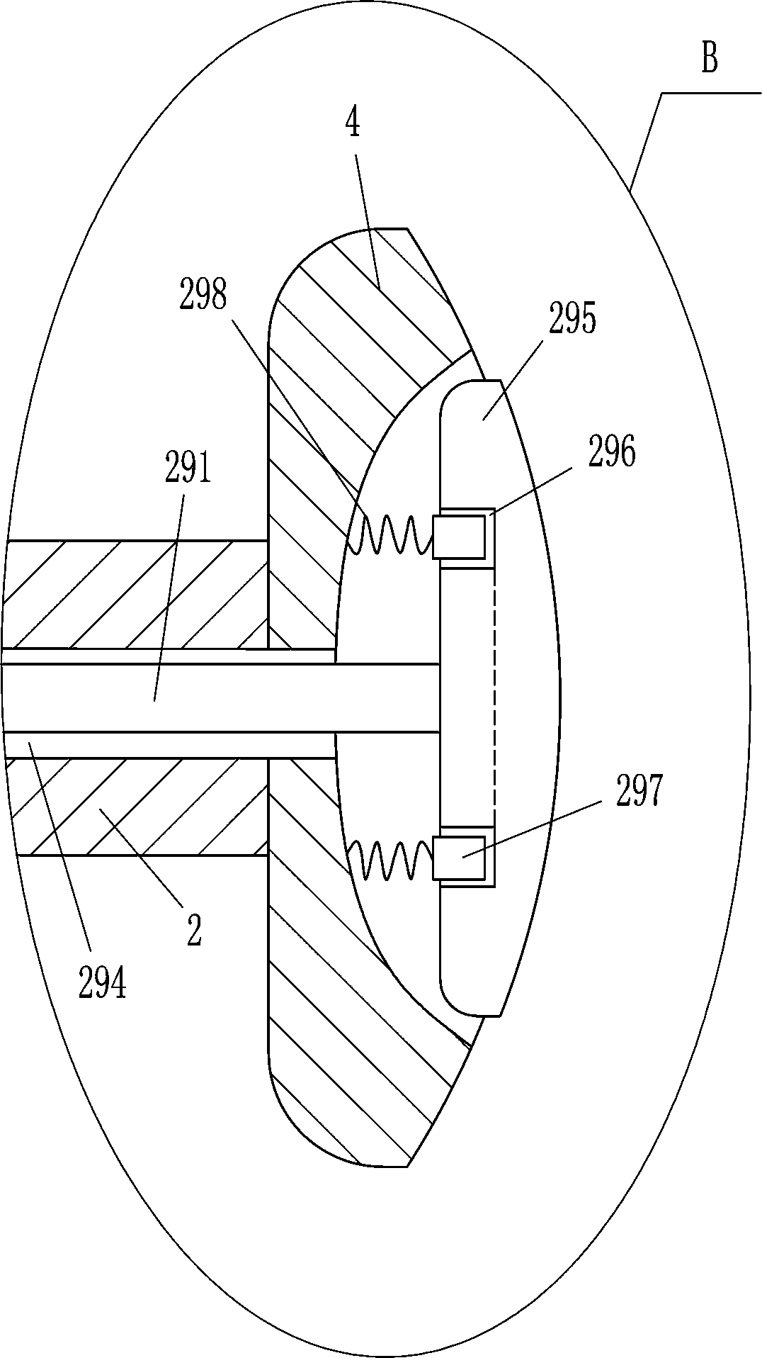 Absorbent cotton stuffing machine for otology