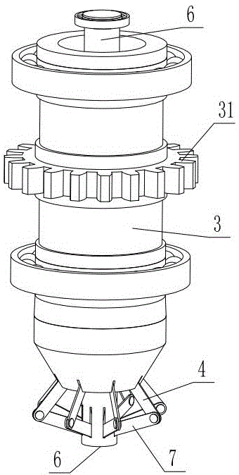 Distribution cable collecting device