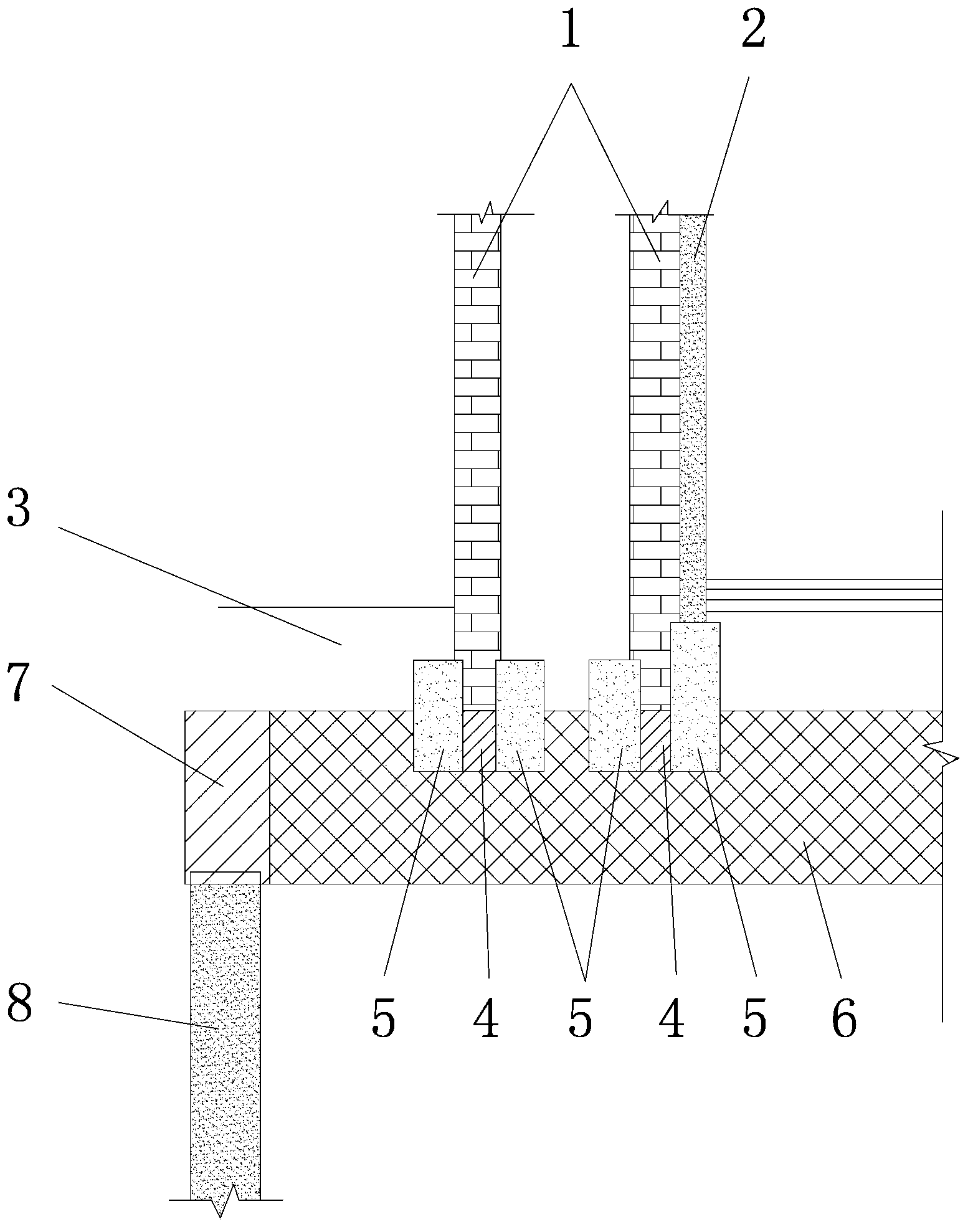 Construction protection ultra-deep foundation beam underpinning joint device and usage method thereof