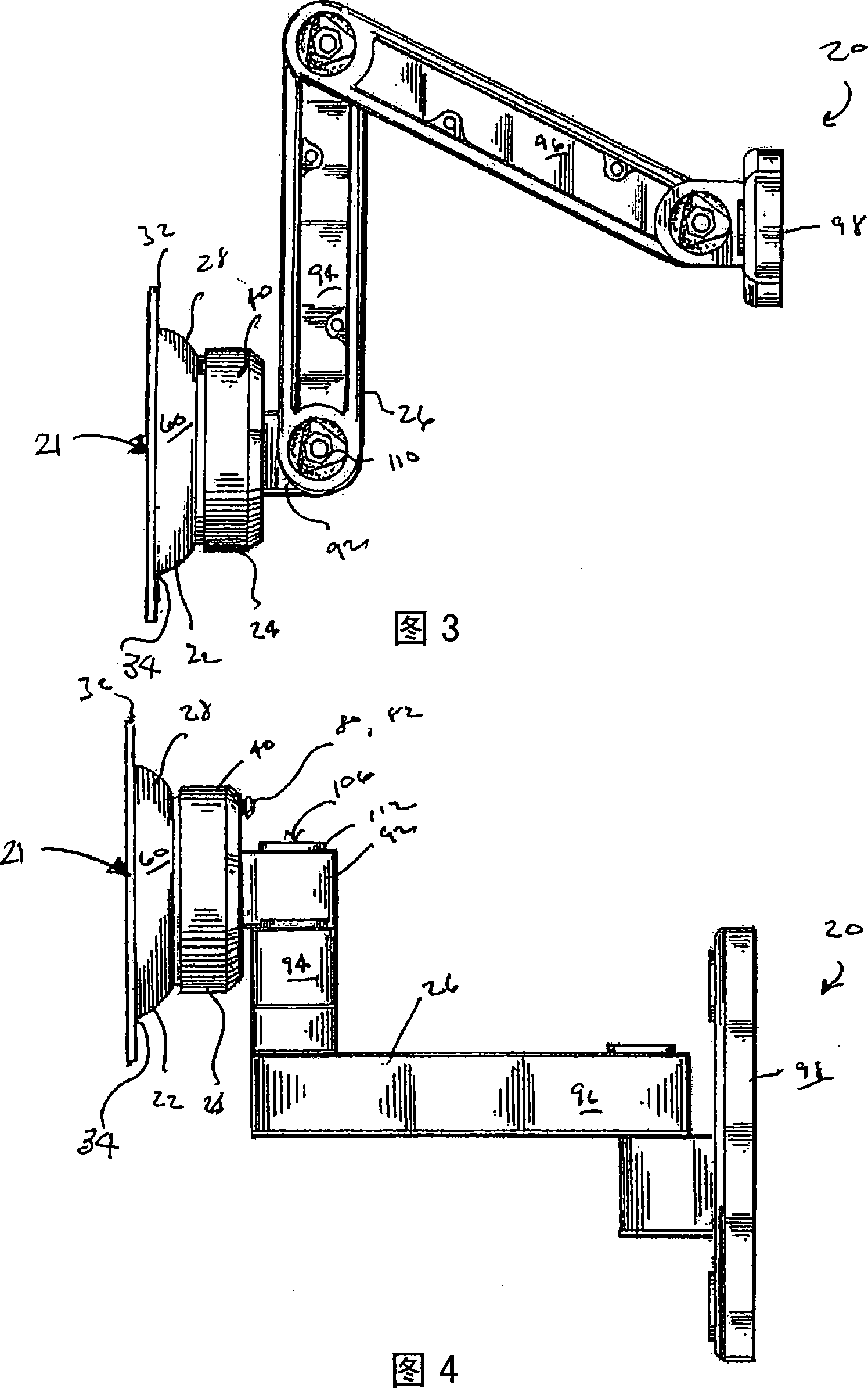 Mounting system for flat panel electronic display