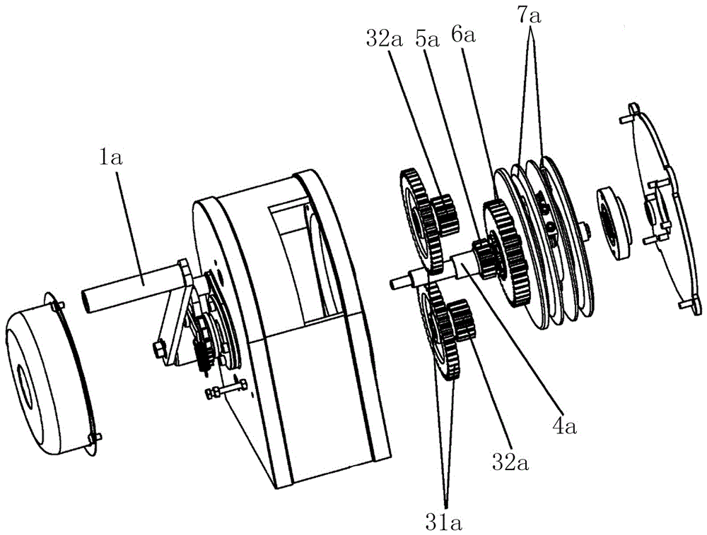 Improved locking device for main rotating shaft and application
