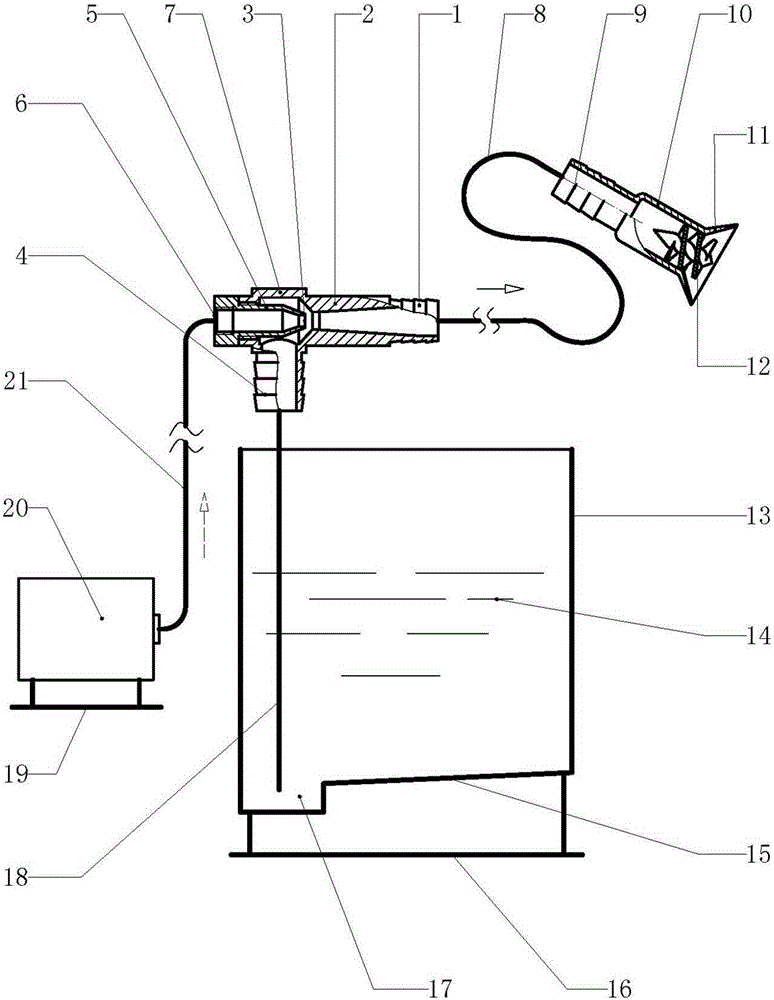 Mixing material conveying device of pneumatic fertilization device