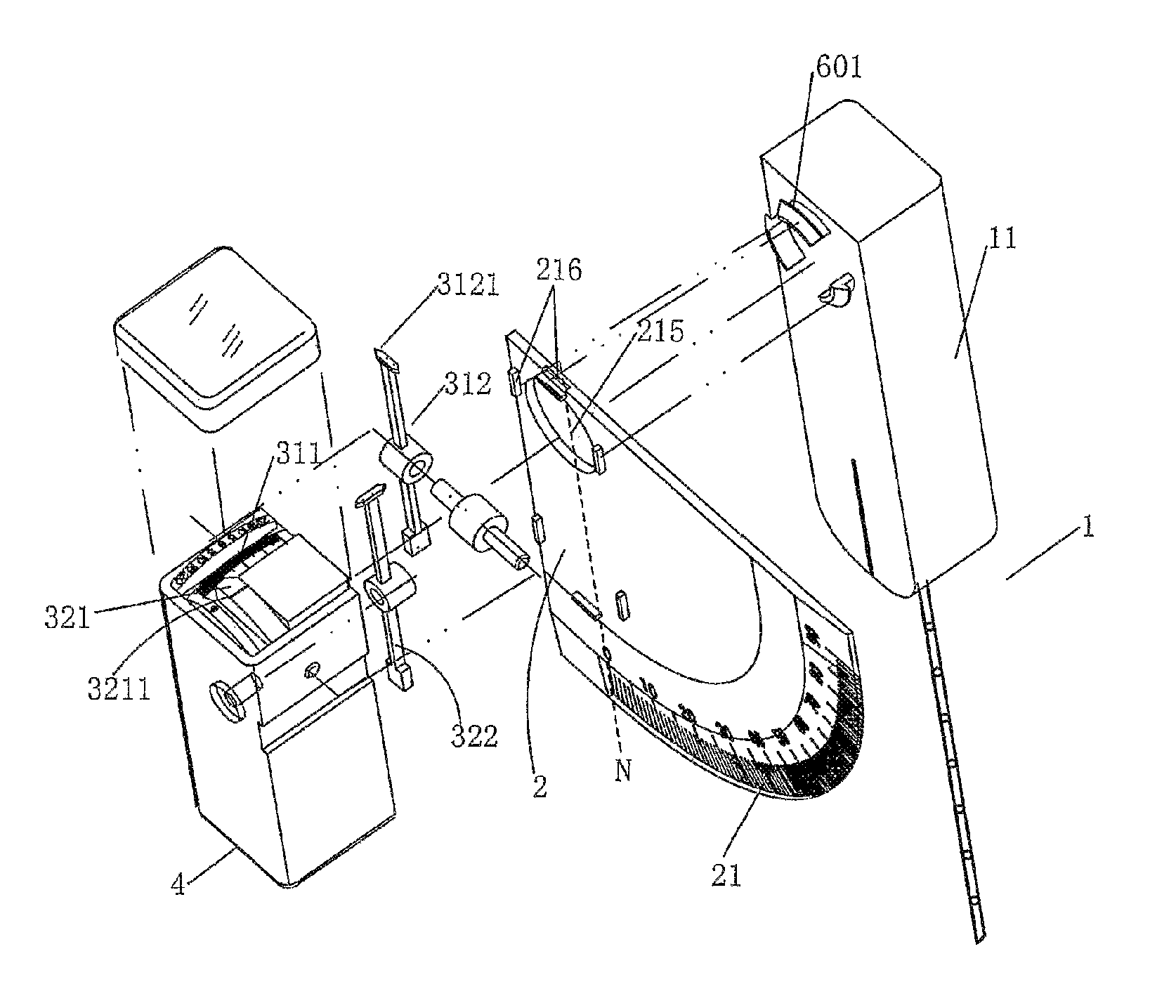 Guided puncturing needle and puncturing guiding method
