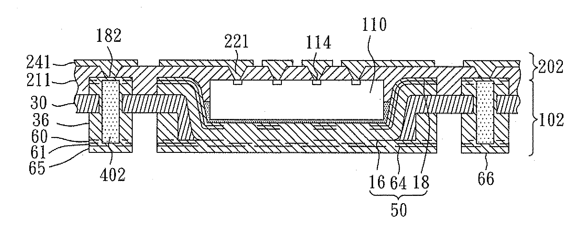 Stackable semiconductor assembly with bump/base/flange heat spreader and electromagnetic shielding