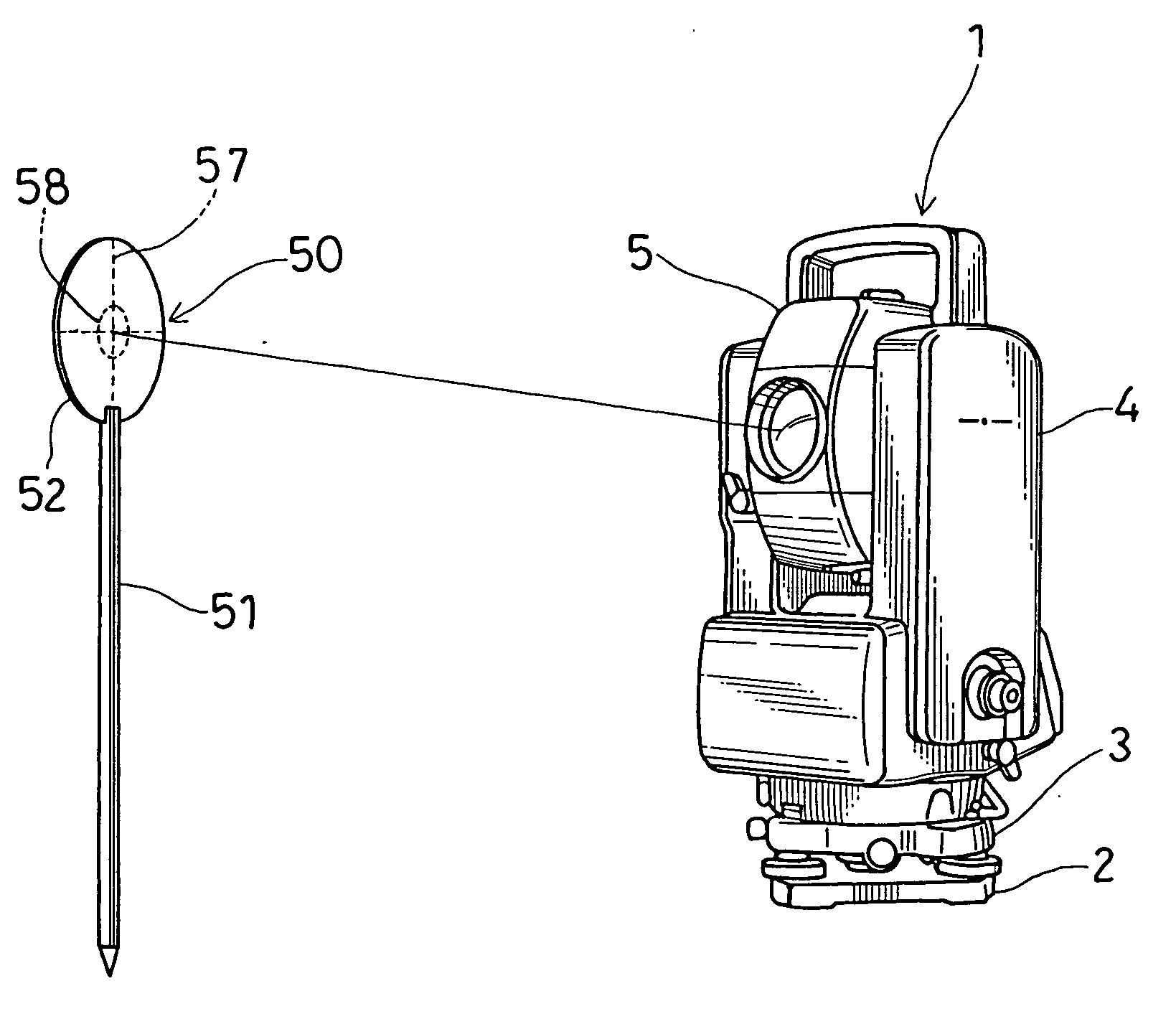 Target for surveying instrument