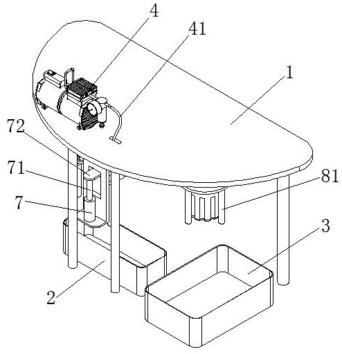 Device for painting pigment and paint on surfaces of automotive interior trim part made of rattan veneers