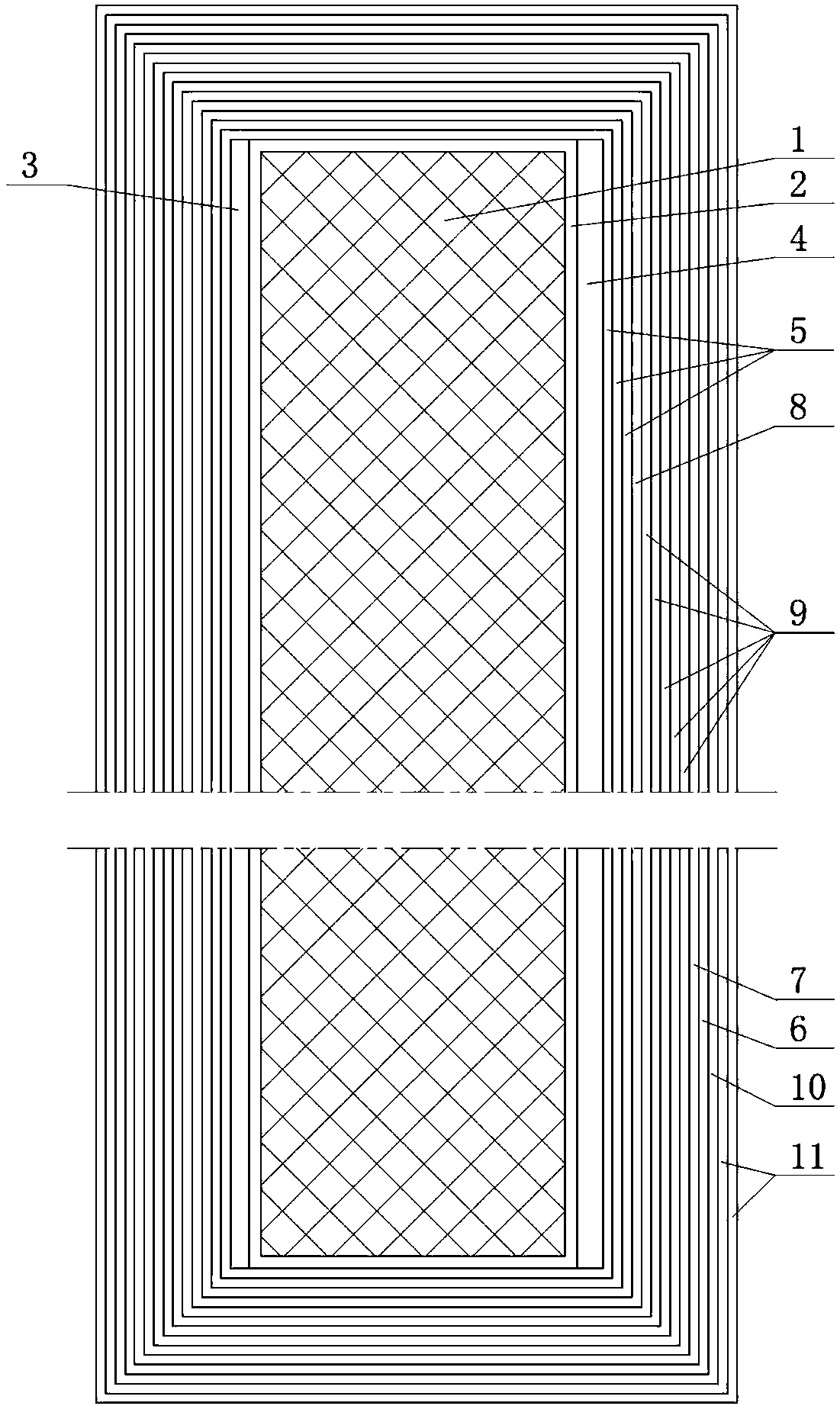 Decorative composite plate with surface being coated with fluorocarbon paint