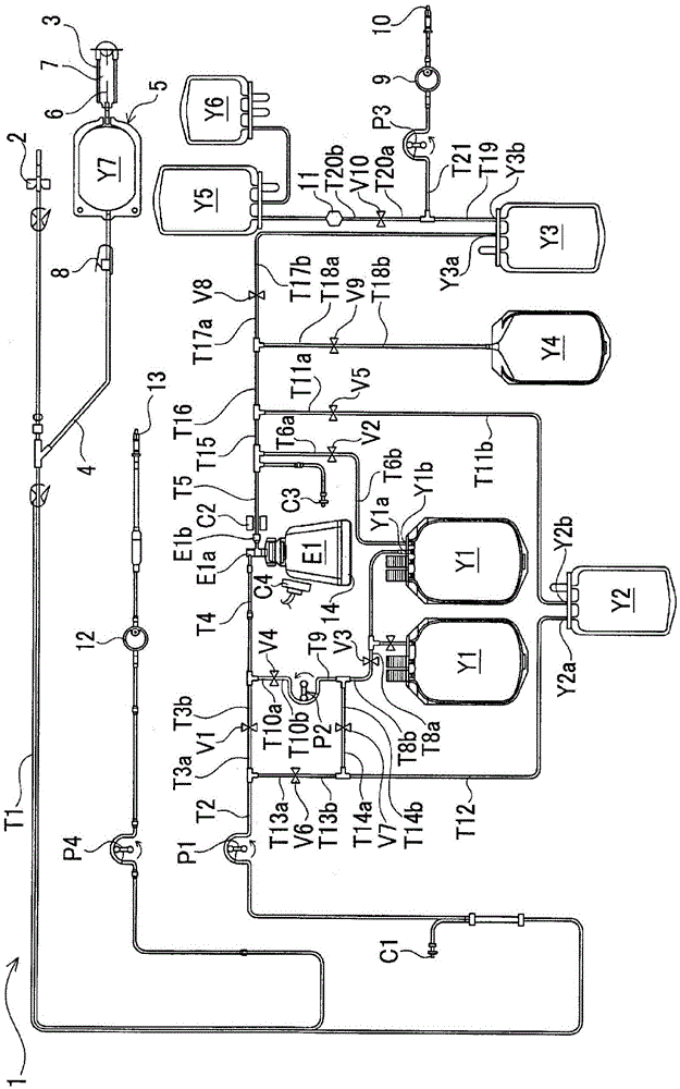 blood component separation device