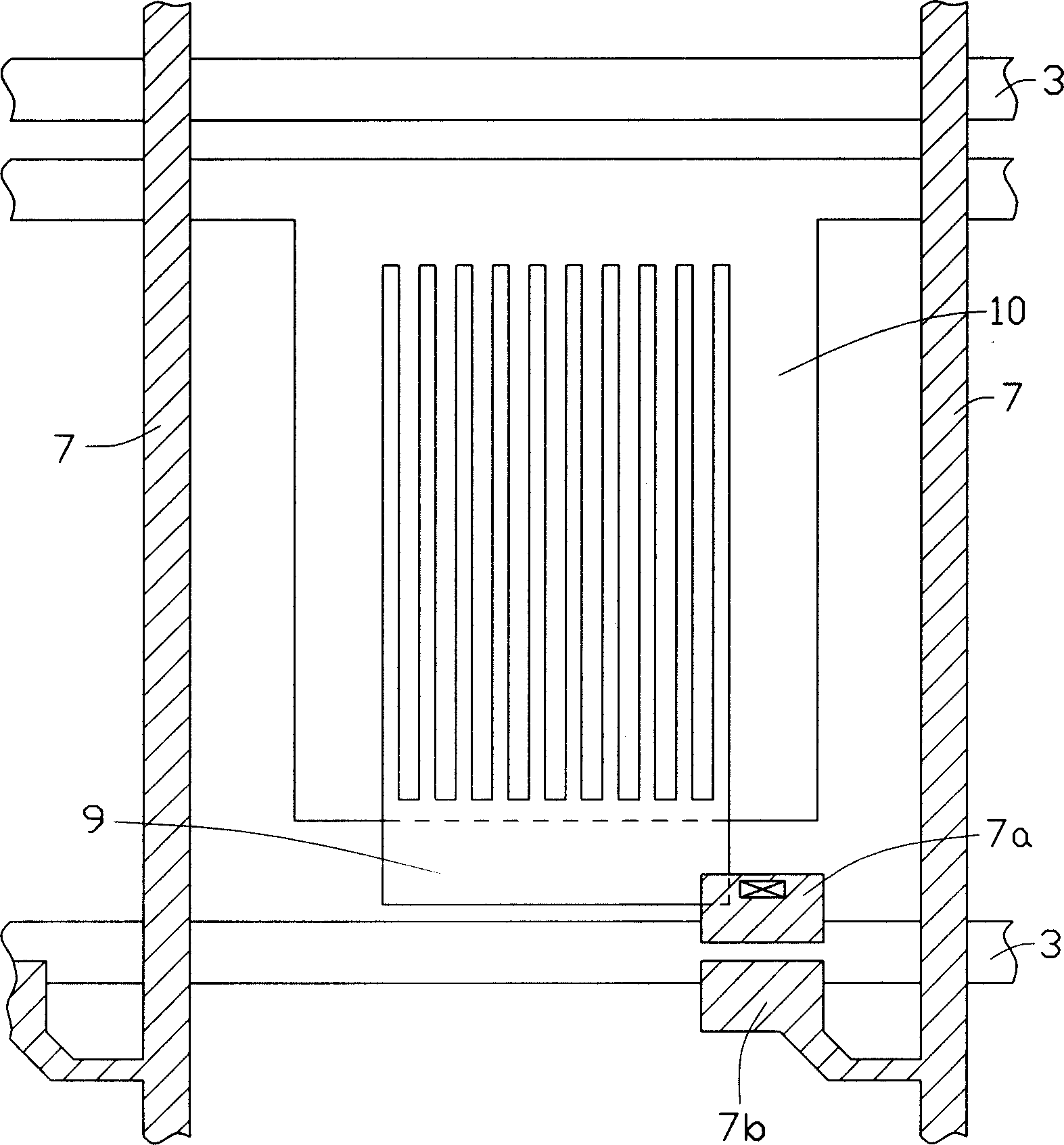Fringing electric field switch type liquid crystal display unit