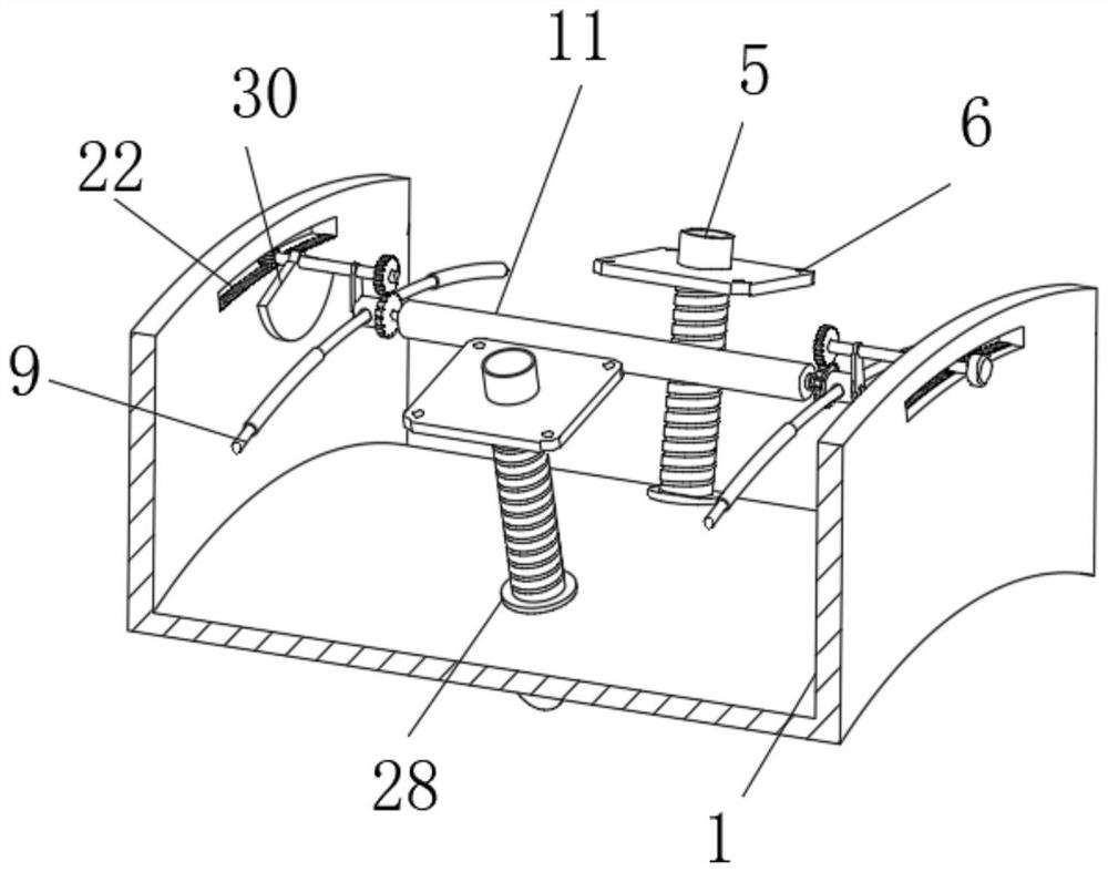 Underground mine arch suspension bridge supporting and bearing mechanism