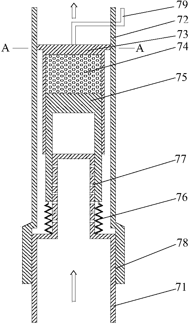 Deep water gas well test system and test method
