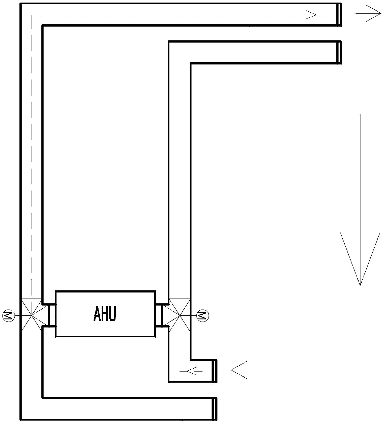 Atrium air conditioning air system based on air treatment unit and operation method thereof