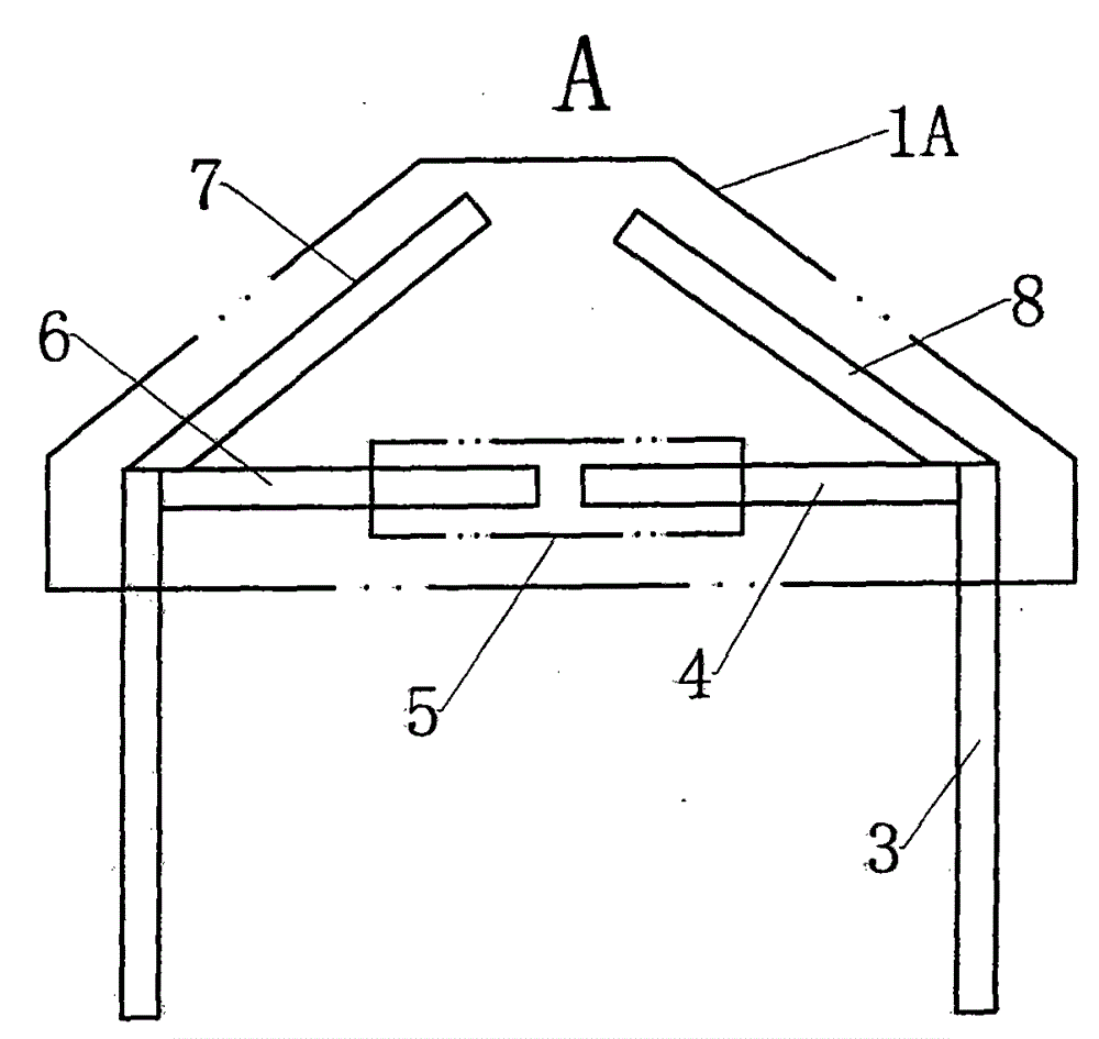 Combined tent support frame unit