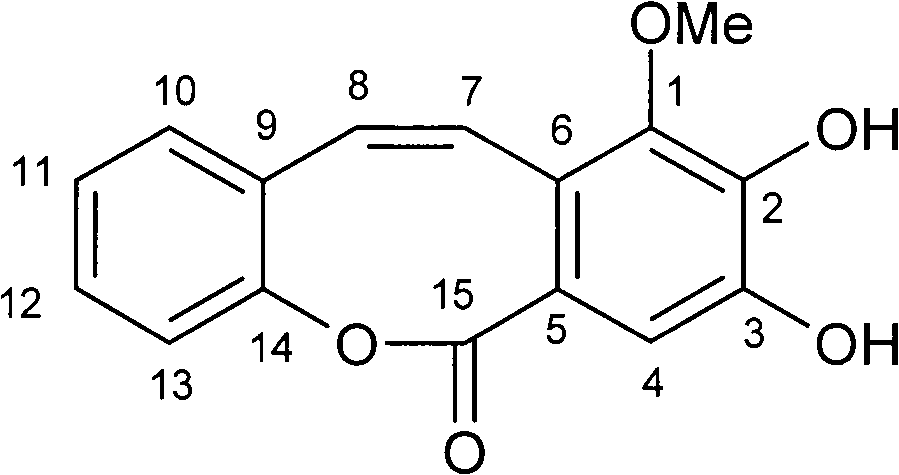 A novel compound sciryagarol II having antineoplastic and antibiosis activities and a preparation method thereof