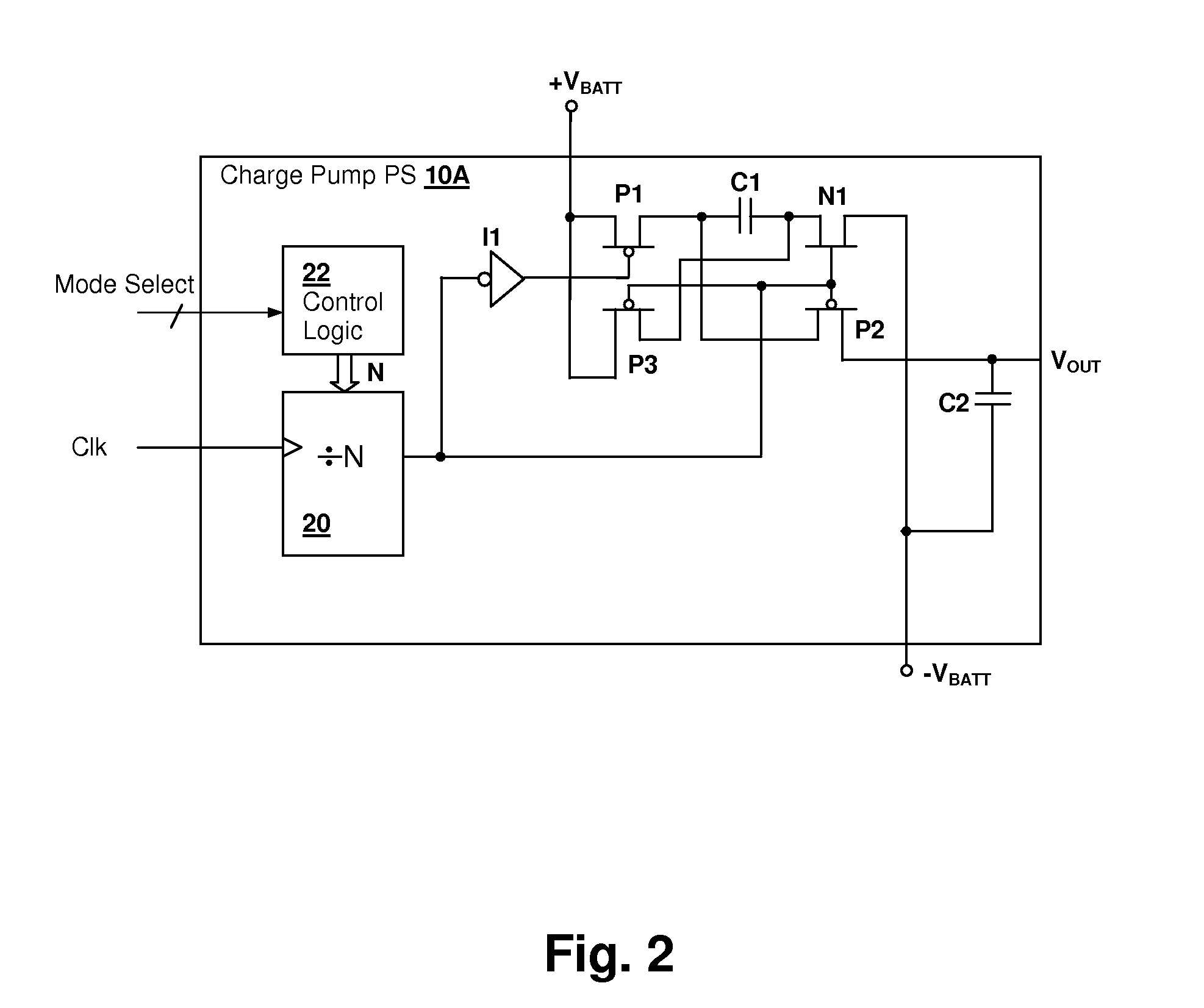 Signal level selected efficiency in a charge pump power supply for a consumer device audio power output stage