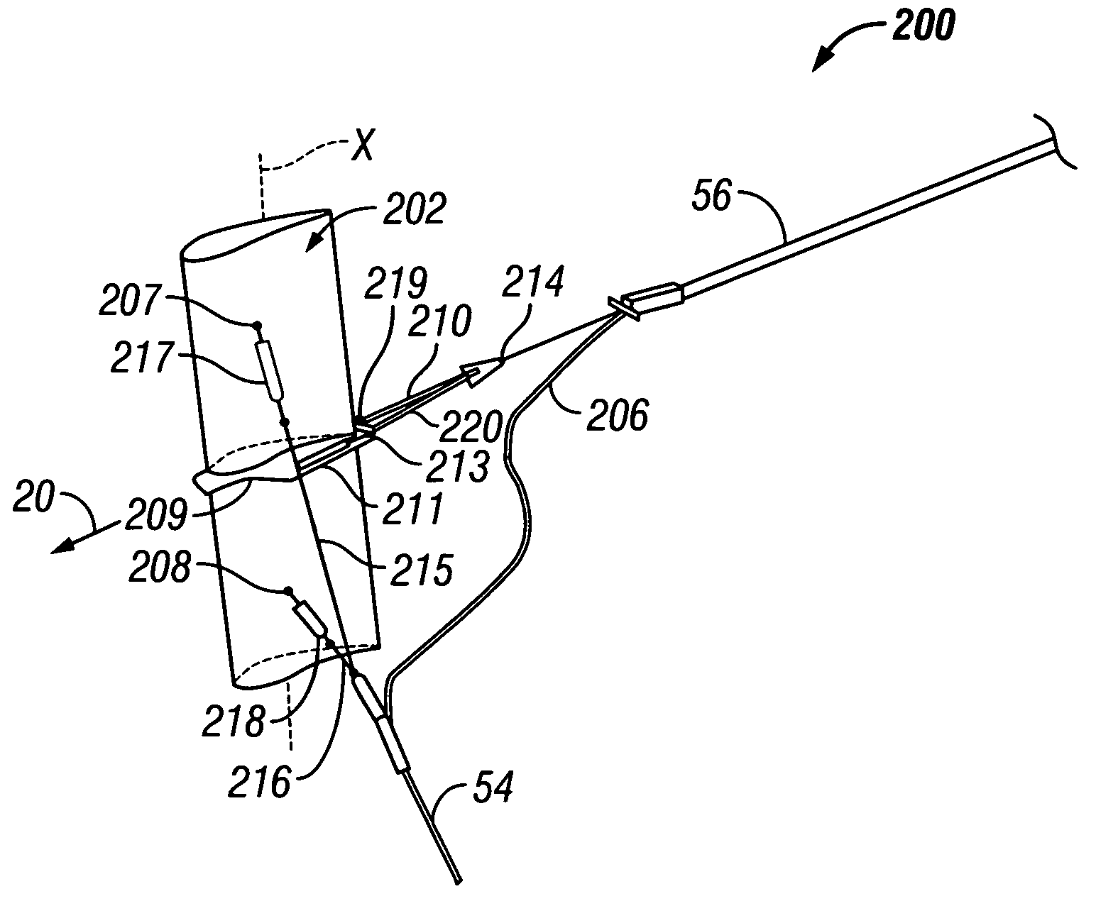 System for depth control of a marine deflector